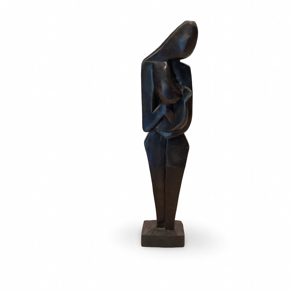 Mother and Child Wood Carving